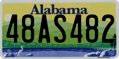 AL license plate 48AS482