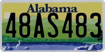 AL license plate 48AS483