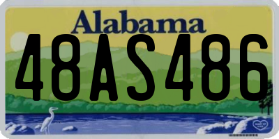AL license plate 48AS486
