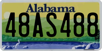 AL license plate 48AS488