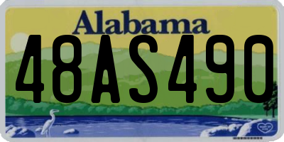 AL license plate 48AS490
