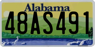 AL license plate 48AS491