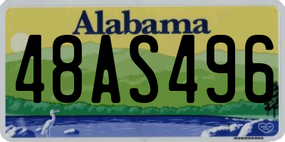 AL license plate 48AS496