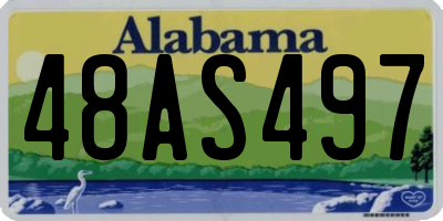 AL license plate 48AS497
