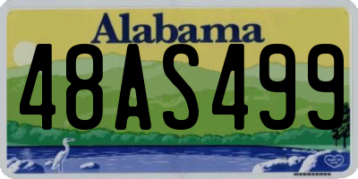 AL license plate 48AS499