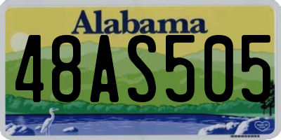 AL license plate 48AS505