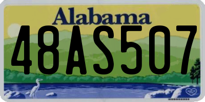 AL license plate 48AS507