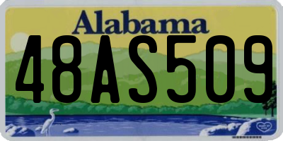 AL license plate 48AS509