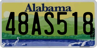 AL license plate 48AS518