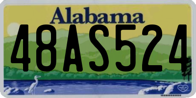 AL license plate 48AS524
