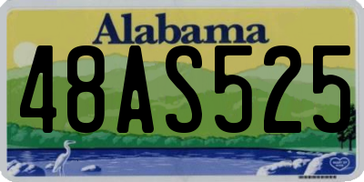 AL license plate 48AS525