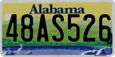 AL license plate 48AS526