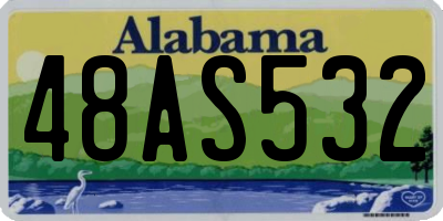 AL license plate 48AS532