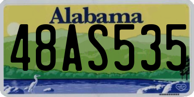 AL license plate 48AS535