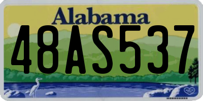 AL license plate 48AS537