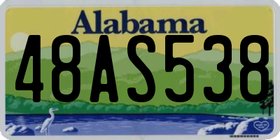 AL license plate 48AS538