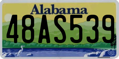 AL license plate 48AS539