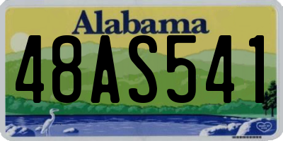 AL license plate 48AS541