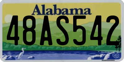 AL license plate 48AS542