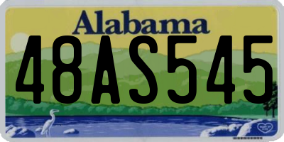 AL license plate 48AS545