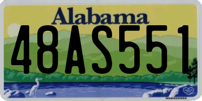 AL license plate 48AS551