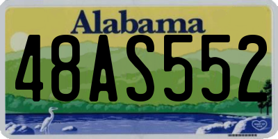 AL license plate 48AS552