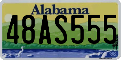 AL license plate 48AS555