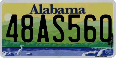 AL license plate 48AS560