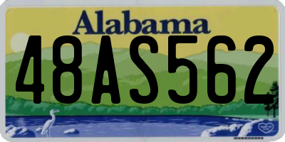 AL license plate 48AS562