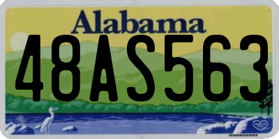 AL license plate 48AS563
