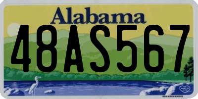 AL license plate 48AS567