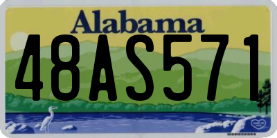 AL license plate 48AS571