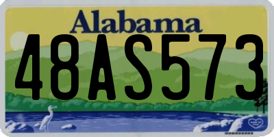 AL license plate 48AS573