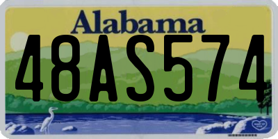 AL license plate 48AS574