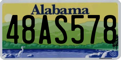 AL license plate 48AS578