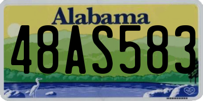 AL license plate 48AS583