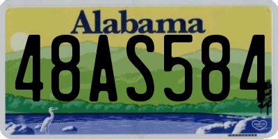 AL license plate 48AS584