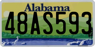 AL license plate 48AS593