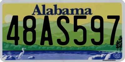 AL license plate 48AS597