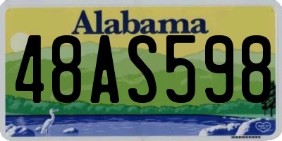AL license plate 48AS598