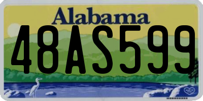 AL license plate 48AS599