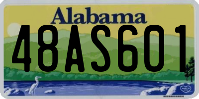 AL license plate 48AS601