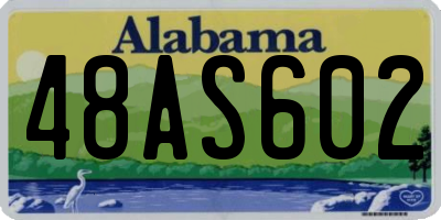 AL license plate 48AS602