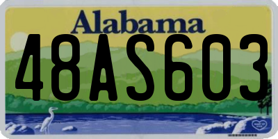 AL license plate 48AS603