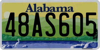 AL license plate 48AS605