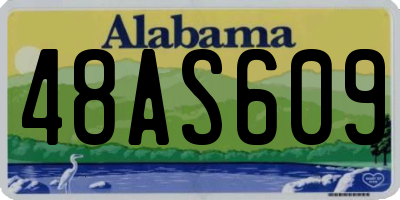 AL license plate 48AS609