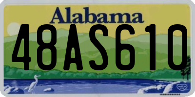 AL license plate 48AS610