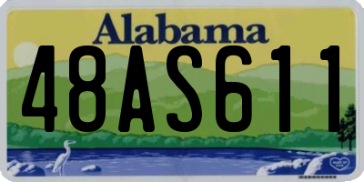 AL license plate 48AS611