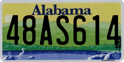 AL license plate 48AS614