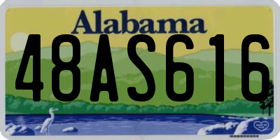 AL license plate 48AS616